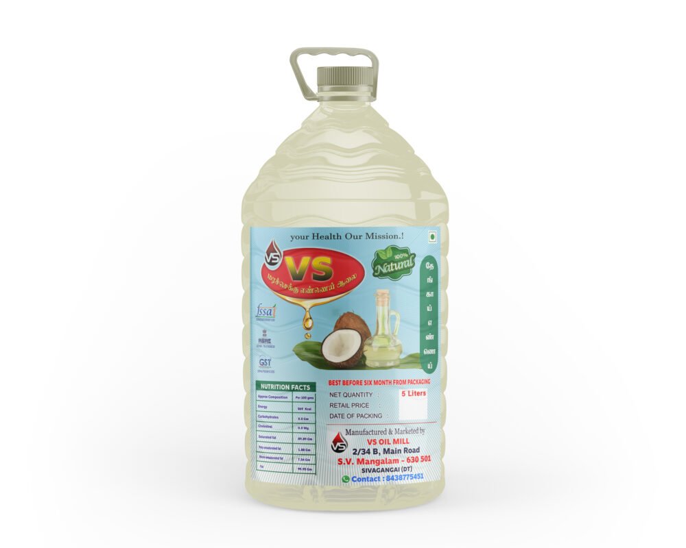 Wooden Pressed Coconut - Oil 5 Litre Can