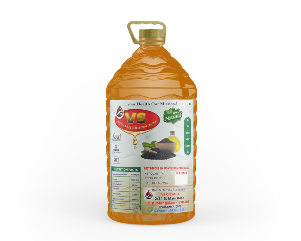 Wooden Pressed Sesame - Oil 5 Litre Can